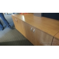 Heartwood 72" 4 Door Sugar Maple Credenza shelf Unit